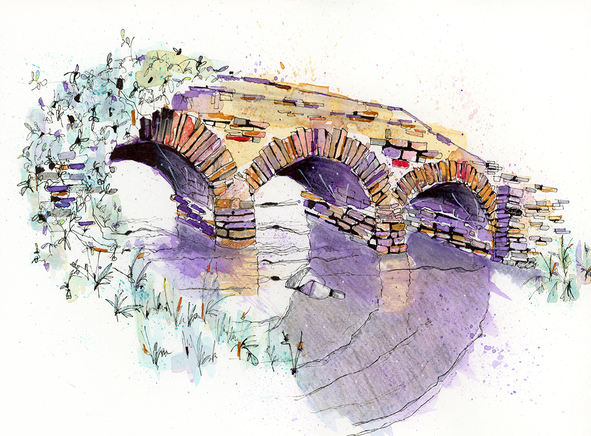 A quiet stone bridge spans more than just water, it marks a passage between moments, growth, and self-discovery.